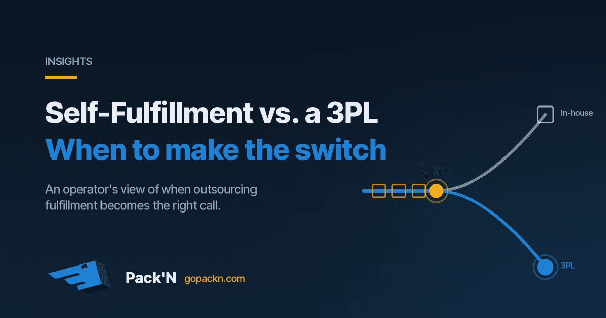 Self-Fulfillment vs. a 3PL: When to Make the Switch — Pack'N Insights