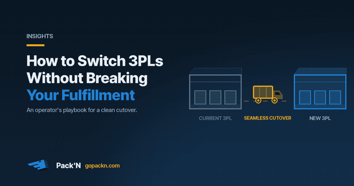 How to Switch 3PLs Without Breaking Your Fulfillment — Pack'N Insights